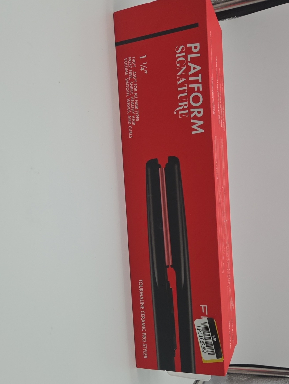 Platform Signature 1 1/4" Black Hair Straightener - Red Box